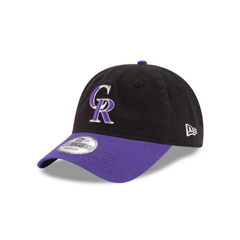 MLB Colorado Rockies Core Fit Alt 49Forty Fitted (LBK8403) - Purple New Era Caps